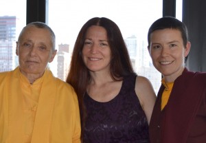 Jetsunma Tenzin Palmo & Gebchak helpers